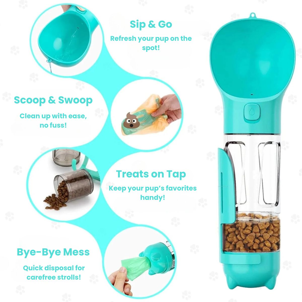 All-In-One Doggie Travel Bottle