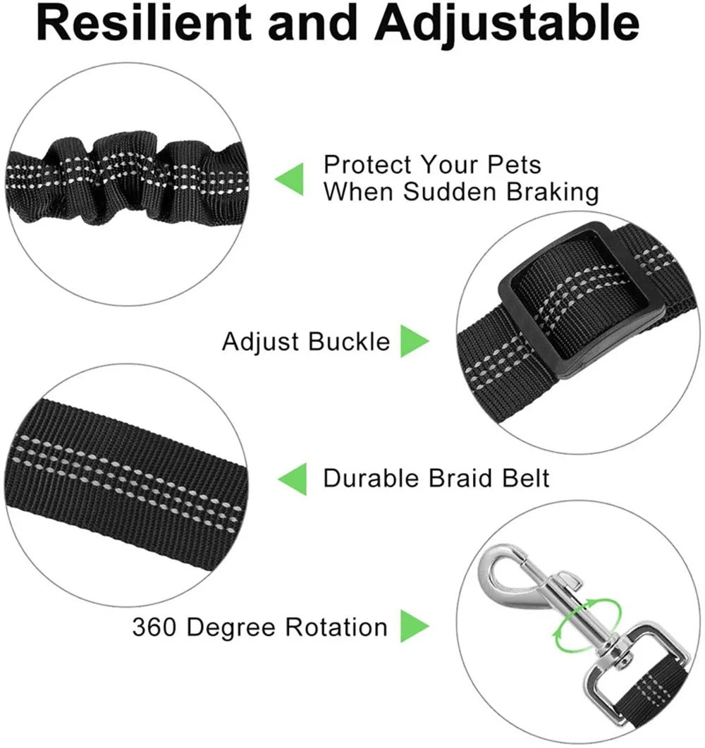 Adjustable Doggie Seatbelt Leash