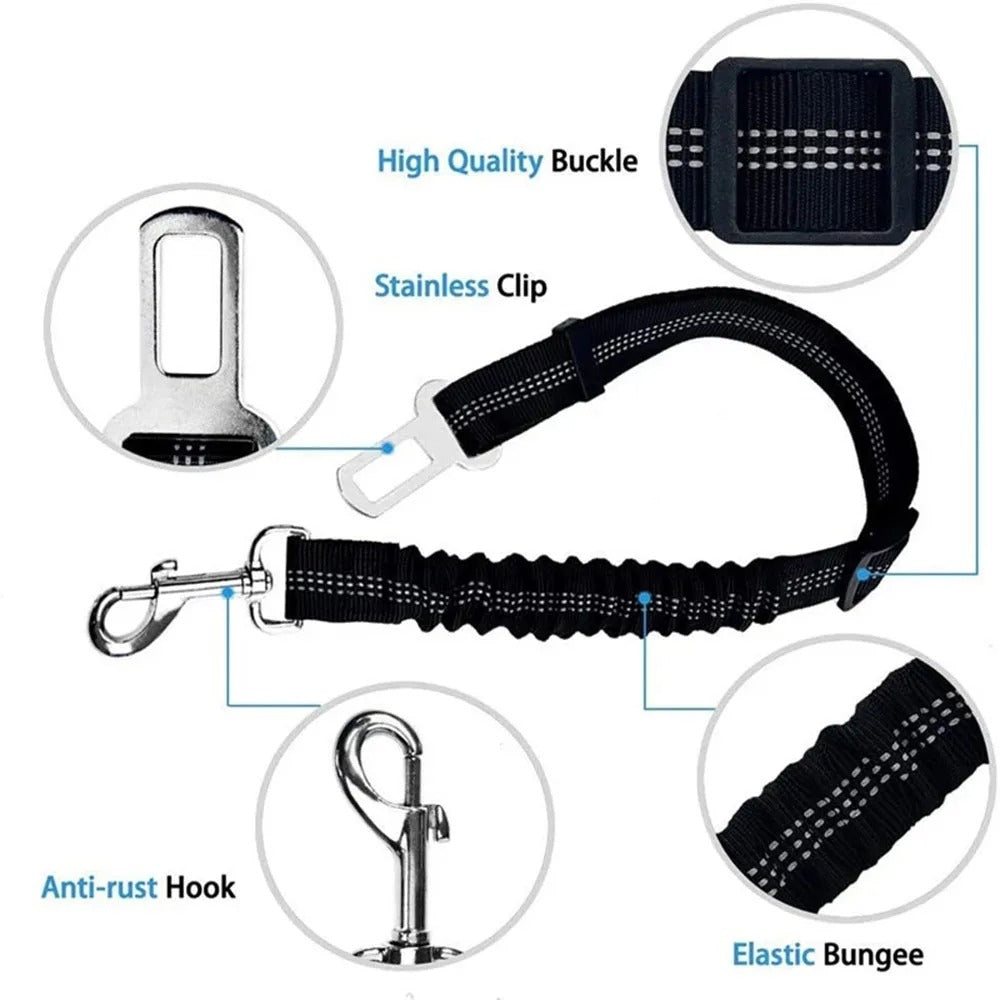 Adjustable Doggie Seatbelt Leash