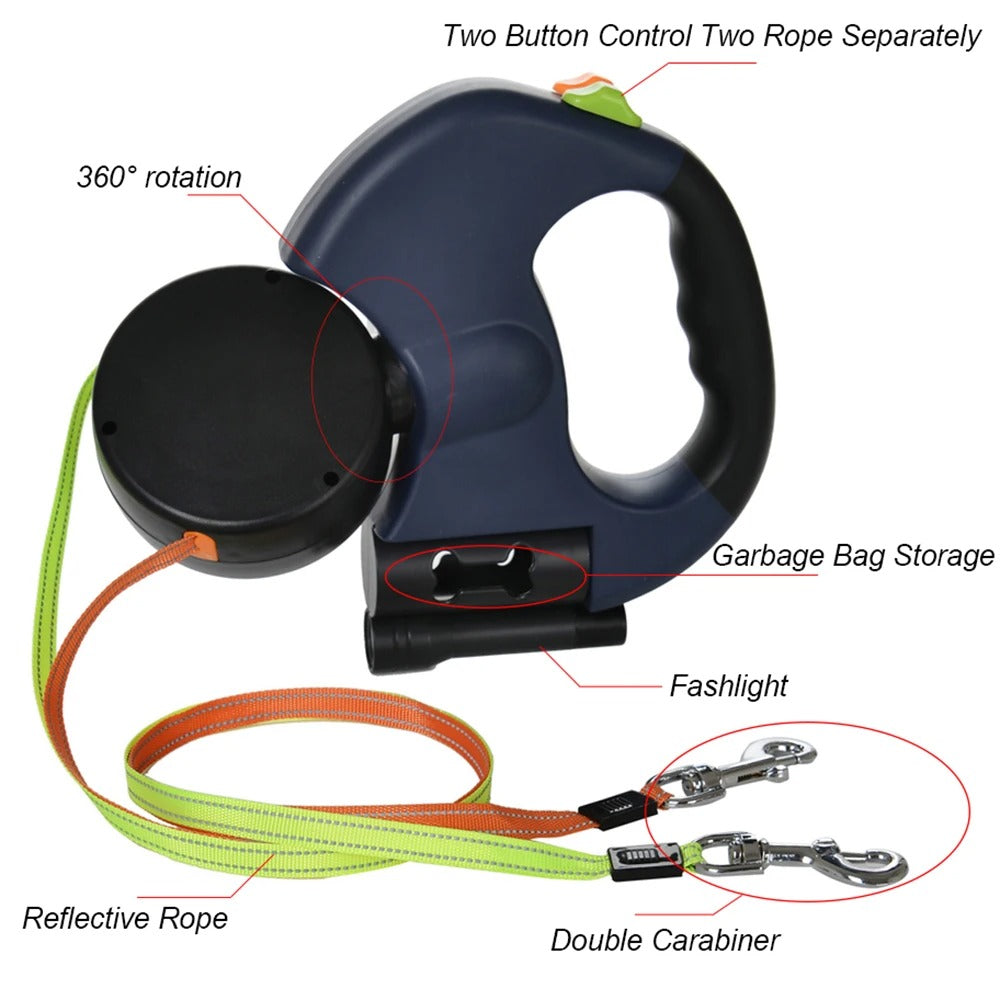 Dual Retractable Leash